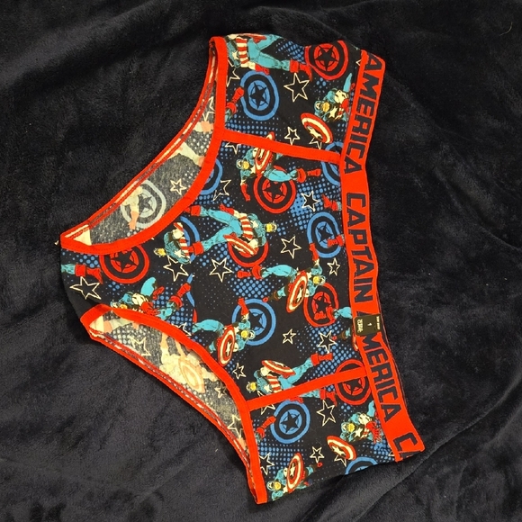 Torrid Captain America Themed Panties - Red and Black - Picture 1 of 3